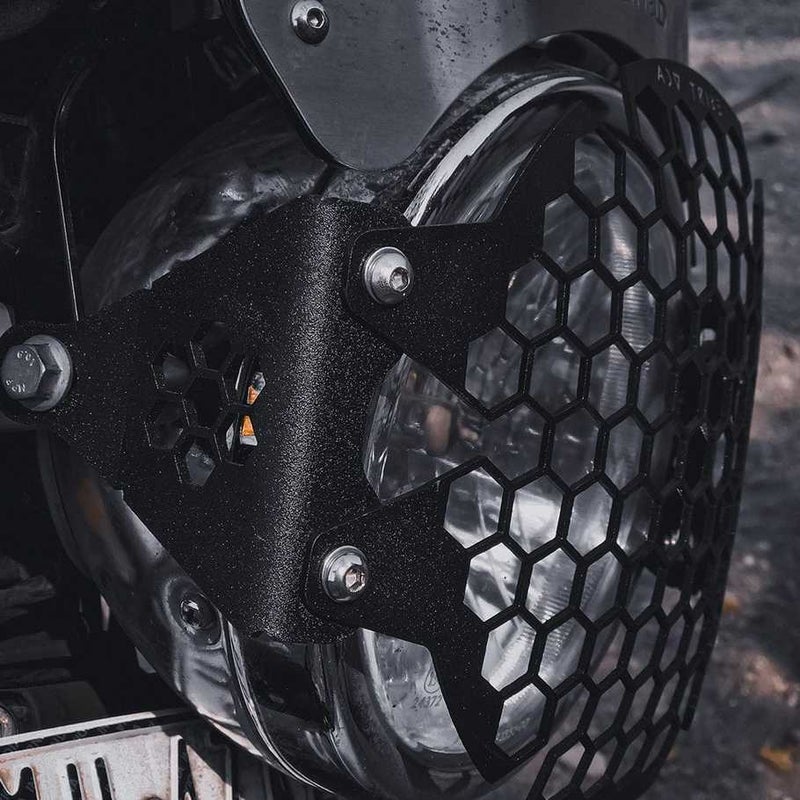 ロイヤルエンフィールド コンチネンタルGT650 (19-) ヘッドライトガード ブラック ADV TRIBE_1