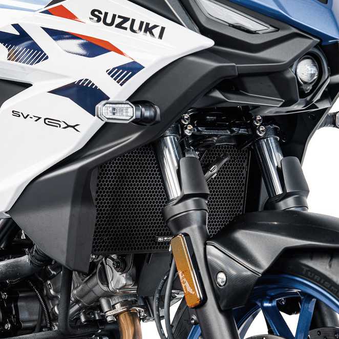 SUZUKI SV-7GX (26-) ラジエーターガード ブラック Evotech Performance_1