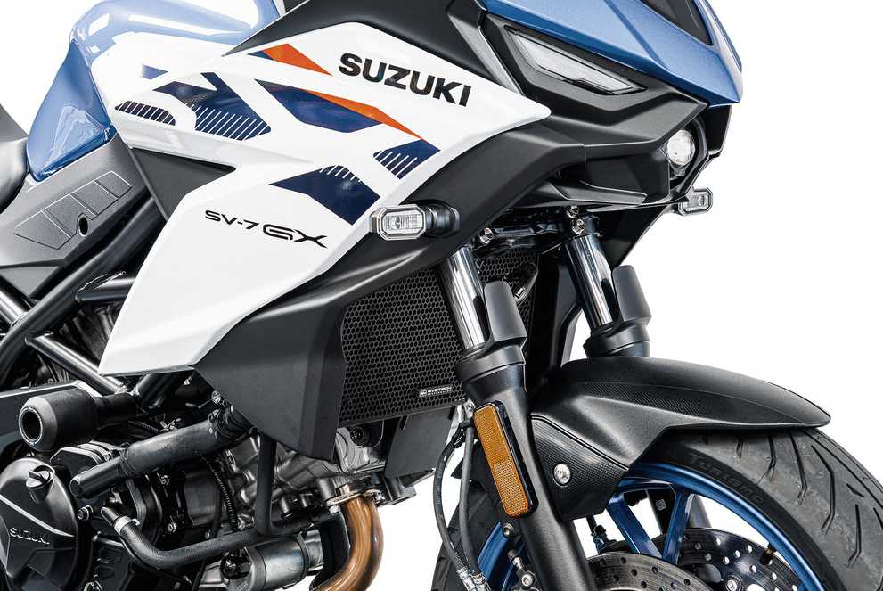 SUZUKI SV-7GX (26-) ラジエーターガード ブラック Evotech Performance_3