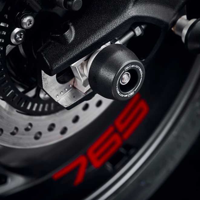 TRIUMPH ストリートトリプル798 RS (27-) リアアクスルスライダー(スピンドルボビン) Evotech Performance_1