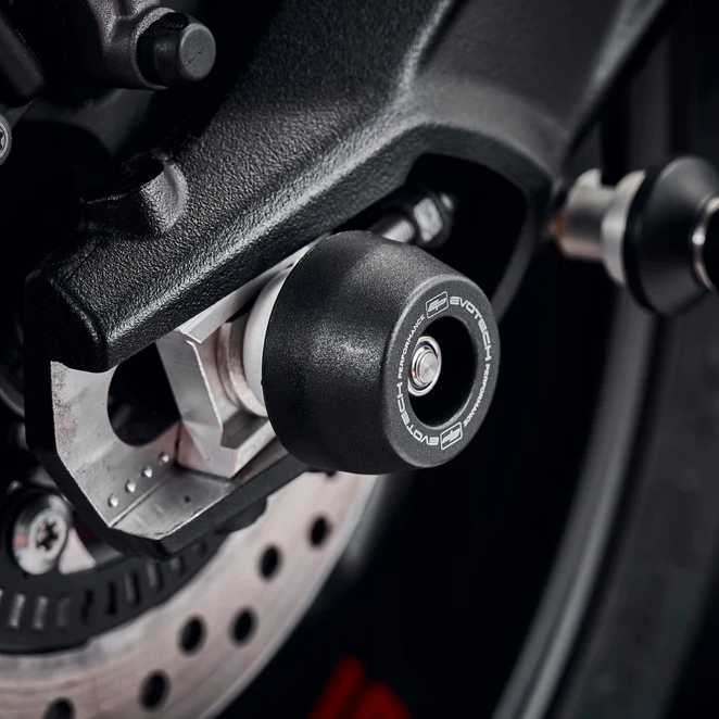 TRIUMPH ストリートトリプル798 RS (27-) フロント＆リア アクスルスライダー(スピンドルボビン)キット Evotech Performance_8