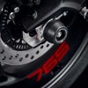 TRIUMPH ストリートトリプル798 RS (27-) フロント＆リア アクスルスライダー(スピンドルボビン)キット Evotech Performance_9